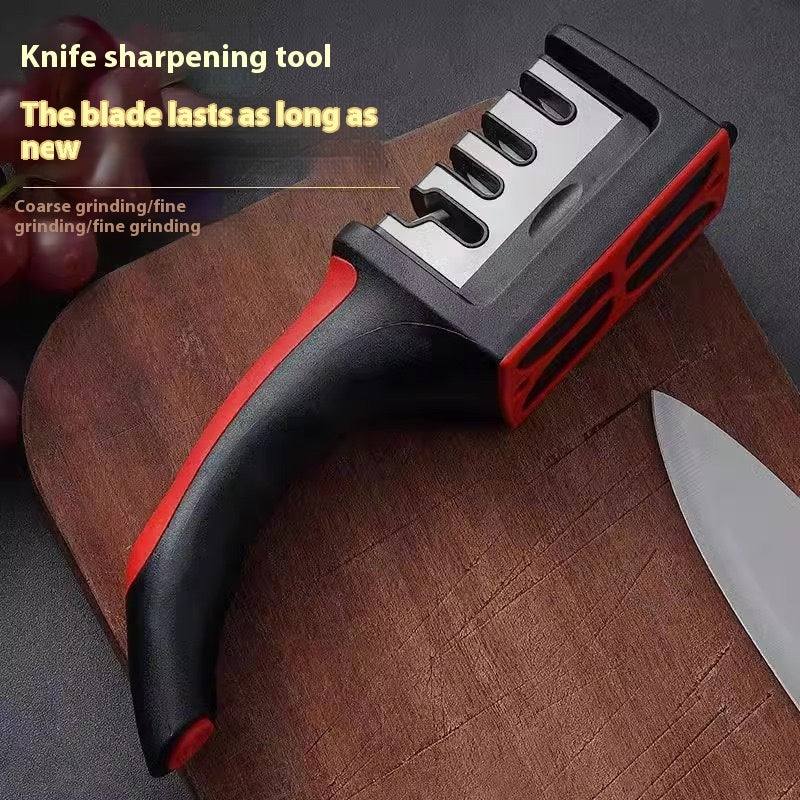 Household Multi-functional Three-section Sharpening Stone Fast Ceramic Sharpening Tool