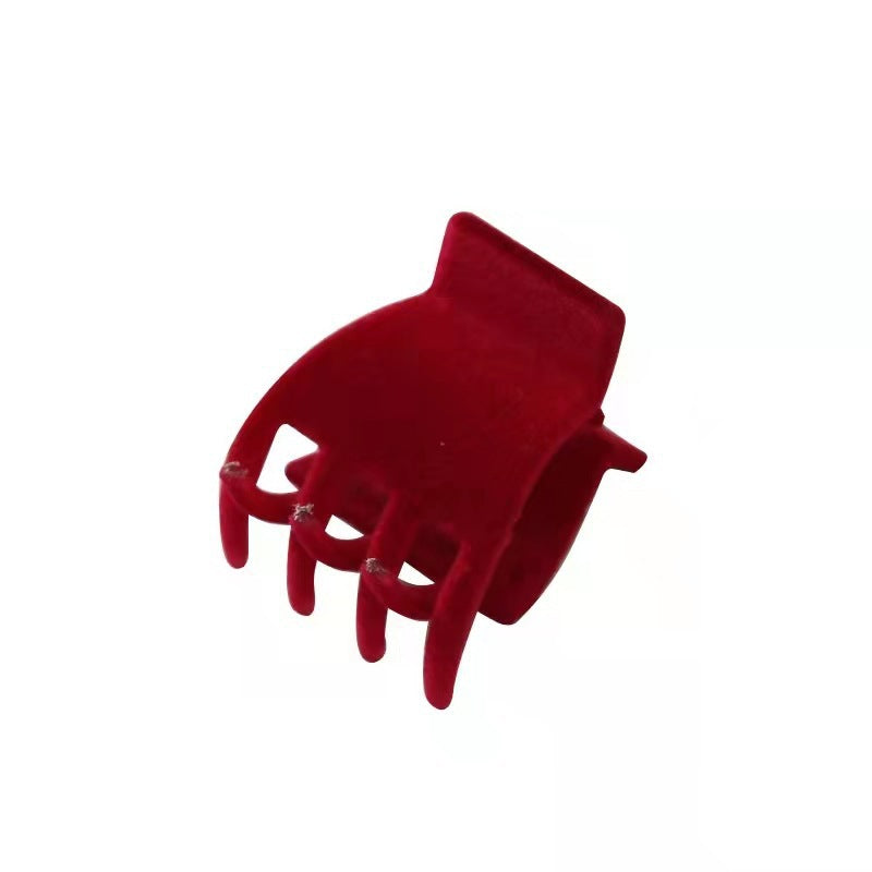 Small Size Flocking Grip High Ponytail Anti-collapse Fixed Gadget
