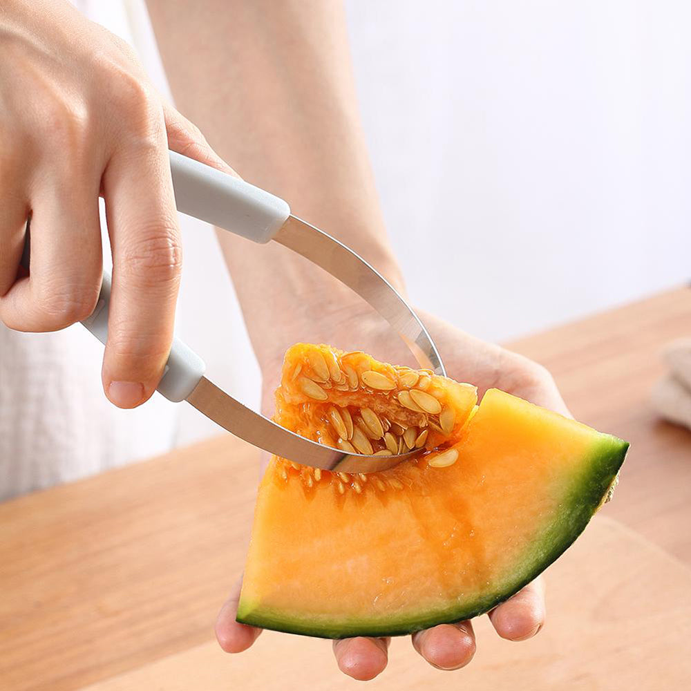 3 in 1 Fruit Carving Cutter Ball Digger DIY Kiwi Knife Watermelon Fruit Scoop Ice Cream Spoon Pastry Decor Tool