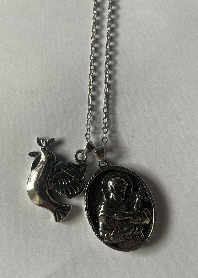 65 Cm Chain Protection Shield Western Mythology Faith Necklace