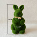 Real Linter Moss Easter Bunny Living Room Desktop Decoration