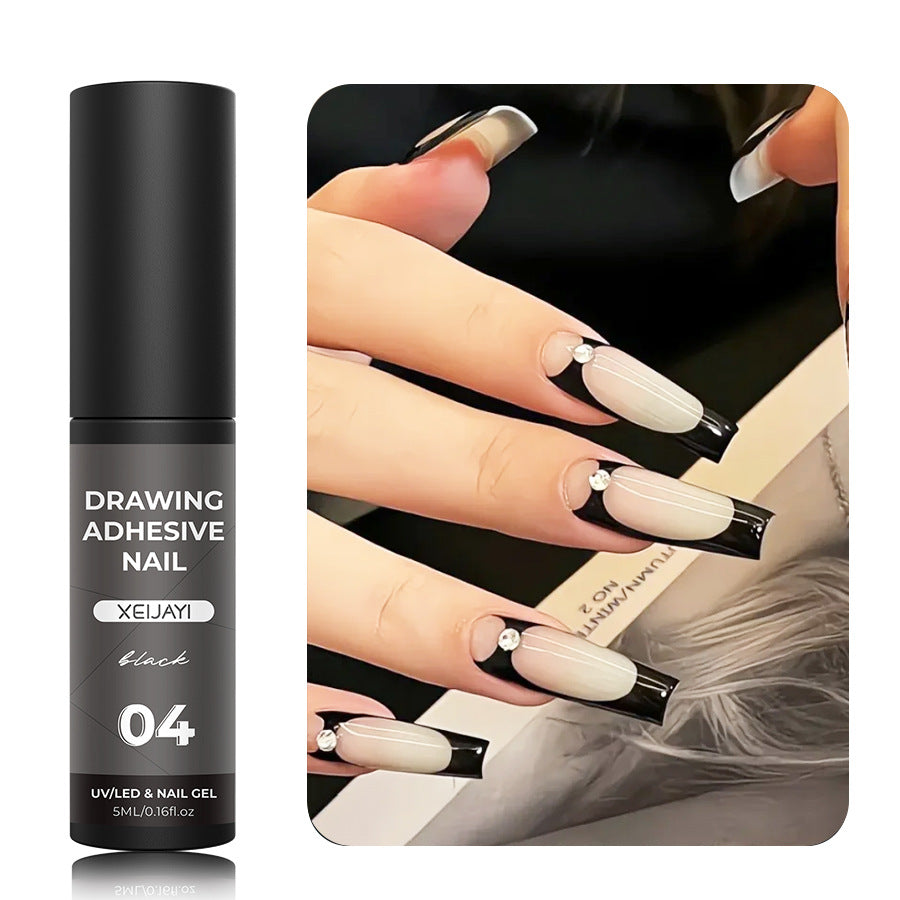 5ml Nail Metal Cable Adhesive Hoy Edge Painted