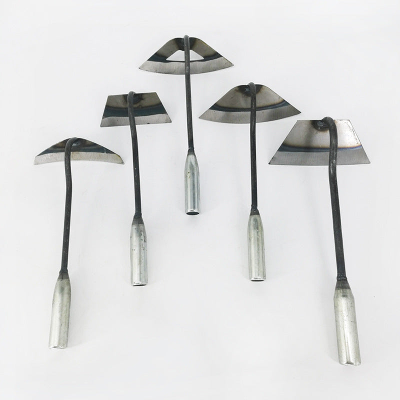 All-manganese Steel Gardening Hand-held Hoe All-steel Hardened Hollow Hoe