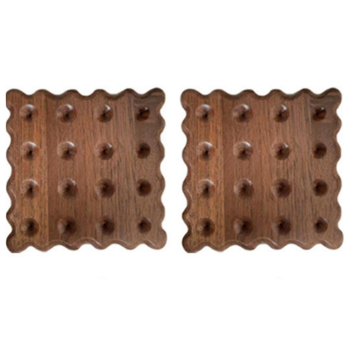 Solid Wood Coaster Ins Style Placemat Potholders Mat Insulation Wood Log Biscuit Coaster Photography Props Kitchen Table Agate