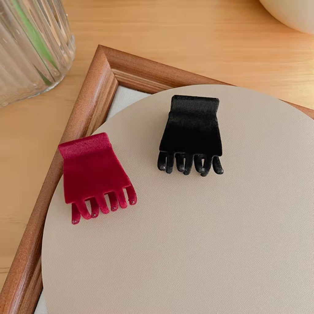 Small Size Flocking Grip High Ponytail Anti-collapse Fixed Gadget