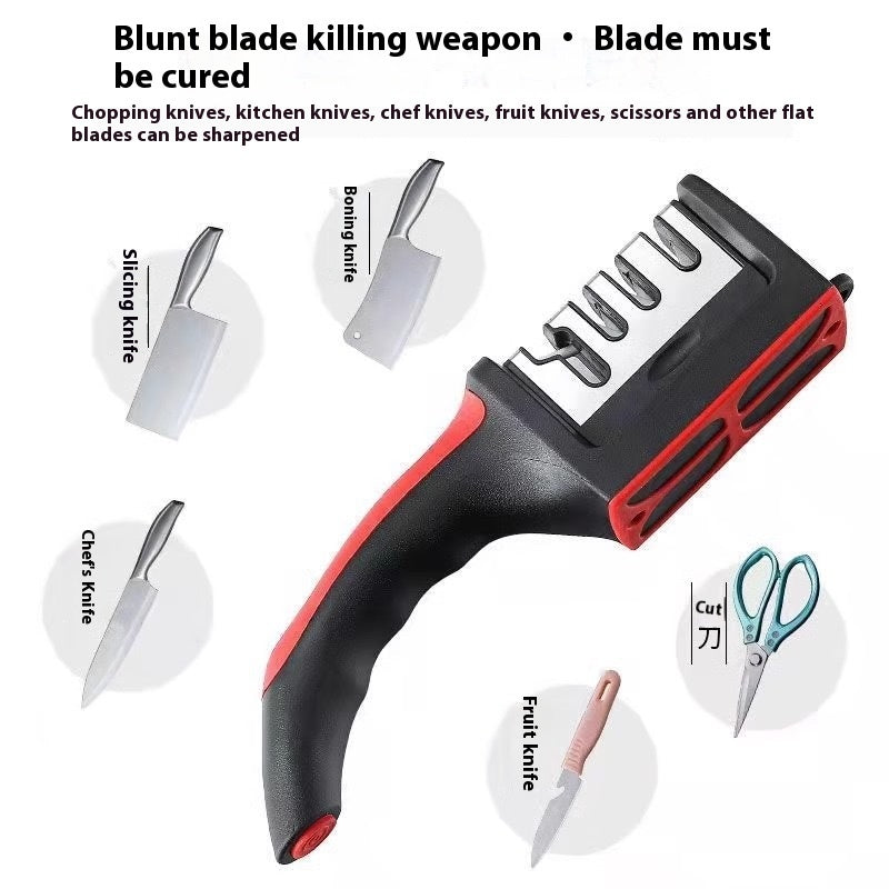 Household Multi-functional Three-section Sharpening Stone Fast Ceramic Sharpening Tool
