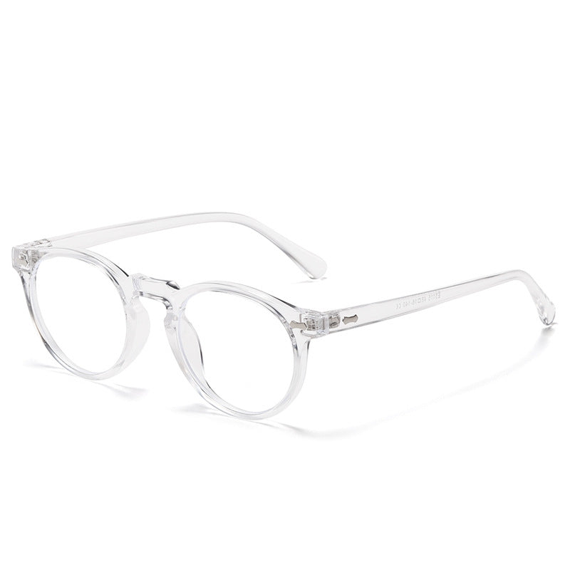 Literary retro round Japanese and Korean fashionable rice nail sunglasses
