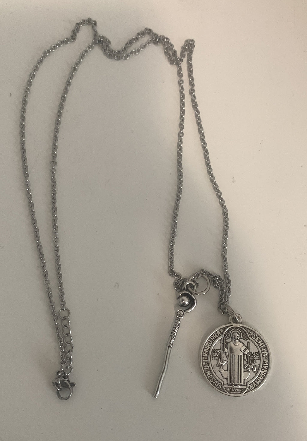 65 Cm Chain Protection Shield Western Mythology Faith Necklace