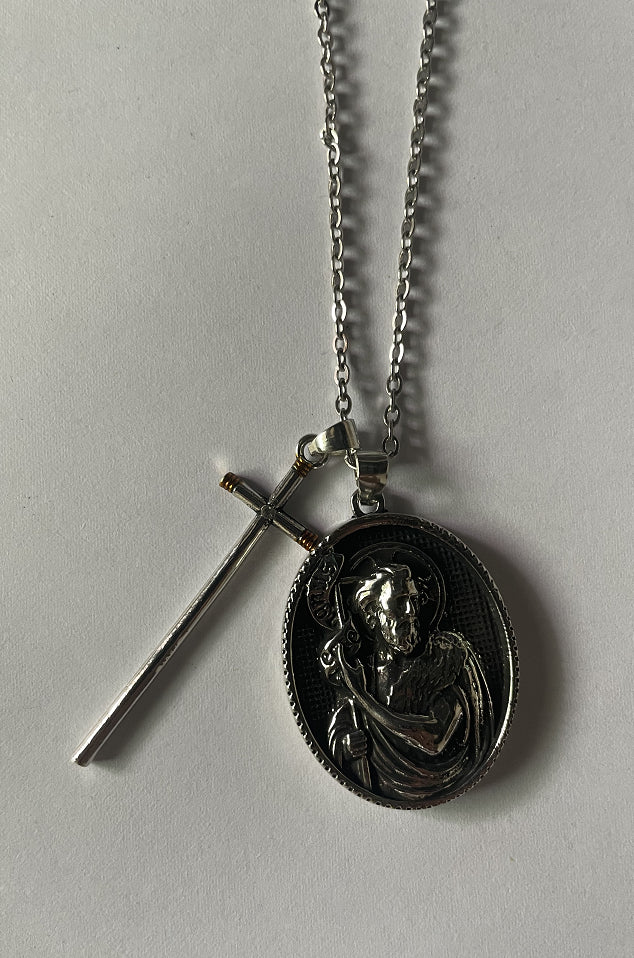 65 Cm Chain Protection Shield Western Mythology Faith Necklace