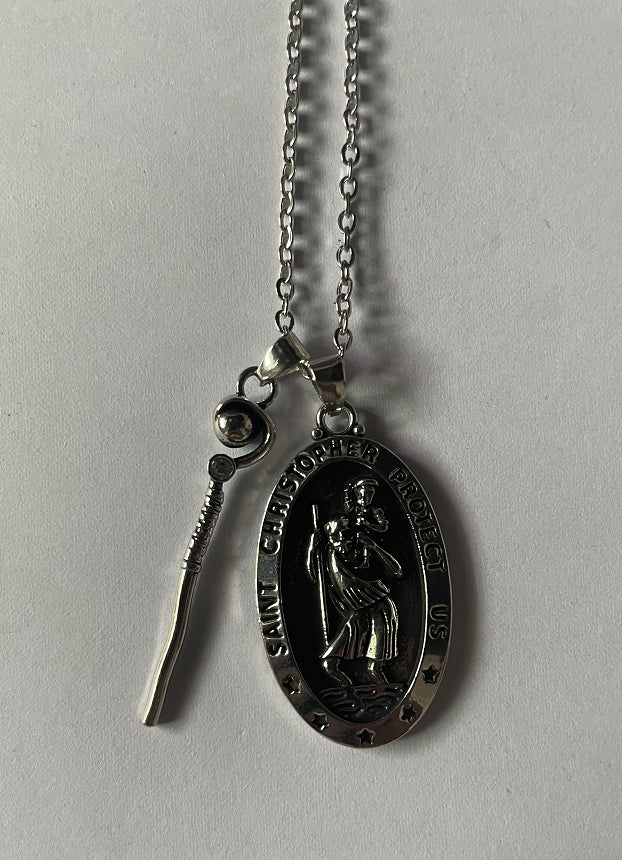 65 Cm Chain Protection Shield Western Mythology Faith Necklace