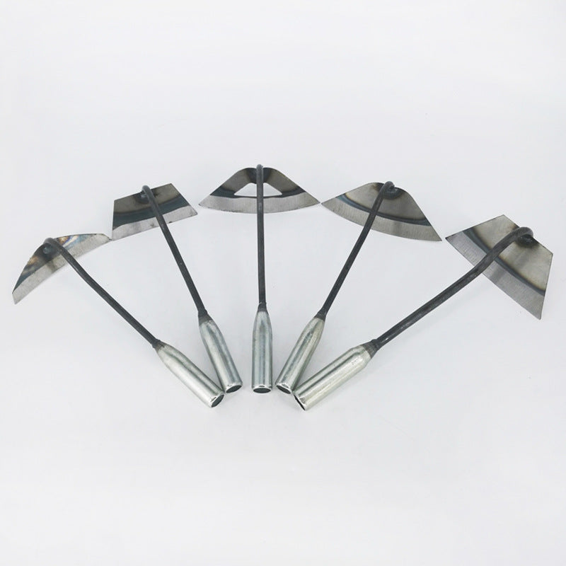 All-manganese Steel Gardening Hand-held Hoe All-steel Hardened Hollow Hoe