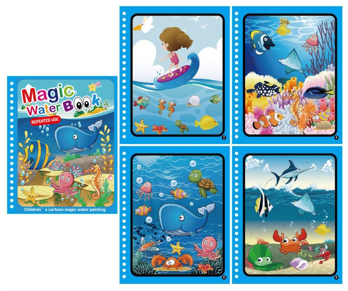 Children's Puzzle Repeated Graffiti Water Handmade Picture Book