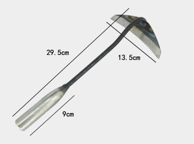 All-manganese Steel Gardening Hand-held Hoe All-steel Hardened Hollow Hoe