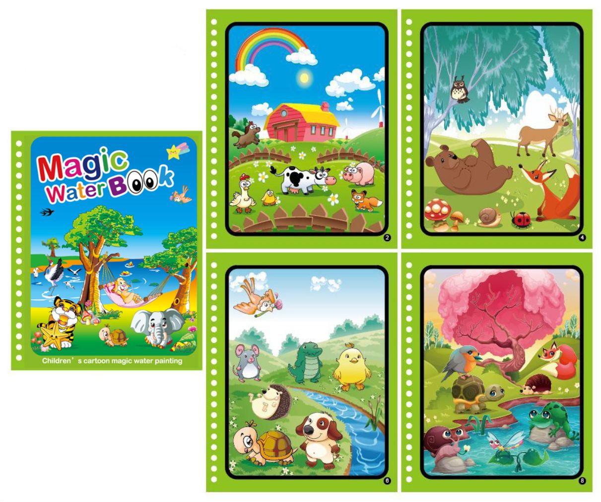 Children's Puzzle Repeated Graffiti Water Handmade Picture Book
