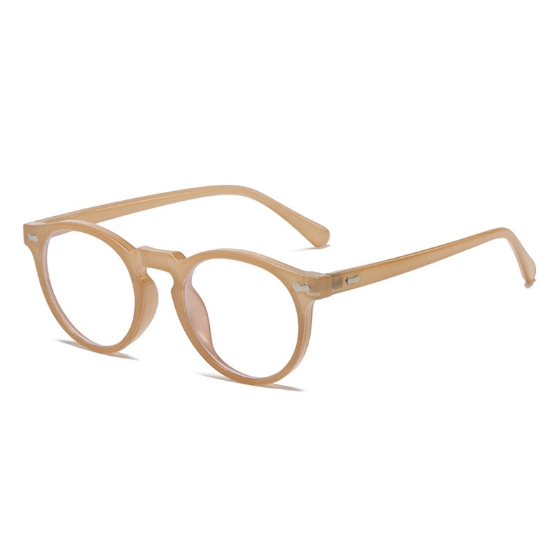 Literary retro round Japanese and Korean fashionable rice nail sunglasses