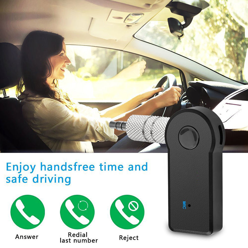 3 In 1 Bluetooth -compatible Wireless Adapter X6 USB Receiver 3.5mm Audio Jack TF Mp3 Card Reader MIC Call Support Car Speaker