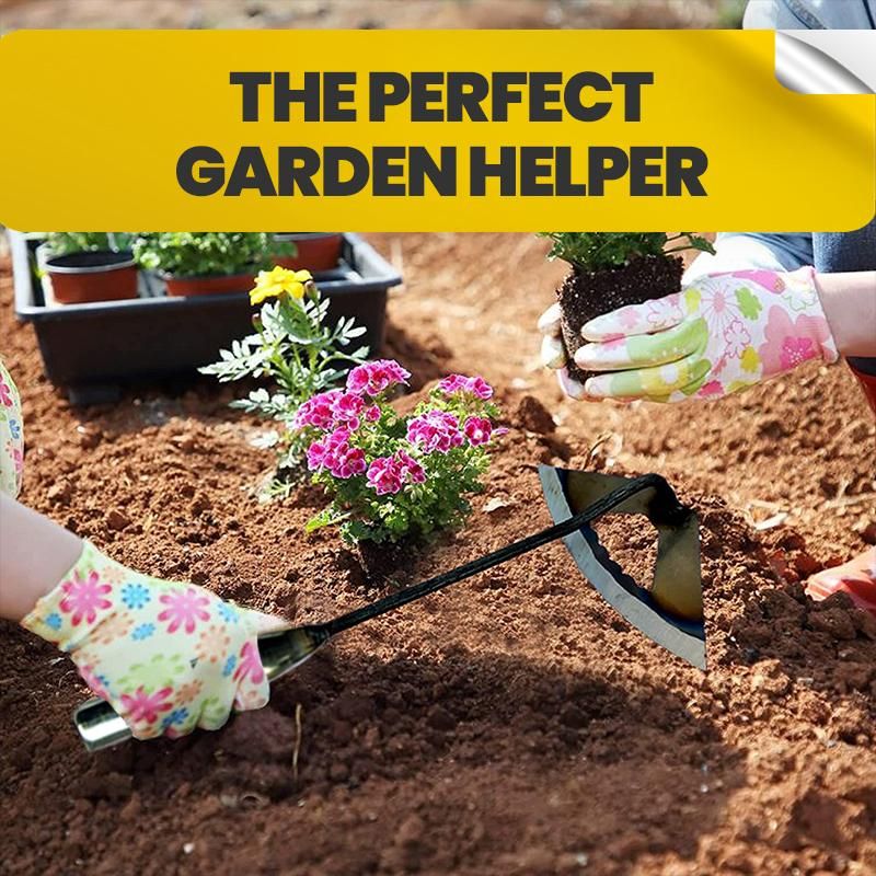 All-manganese Steel Gardening Hand-held Hoe All-steel Hardened Hollow Hoe