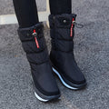 Winter New Plus Velvet Thick Cotton Shoes Thermal Middle Tube Waterproof Non-slip Boots