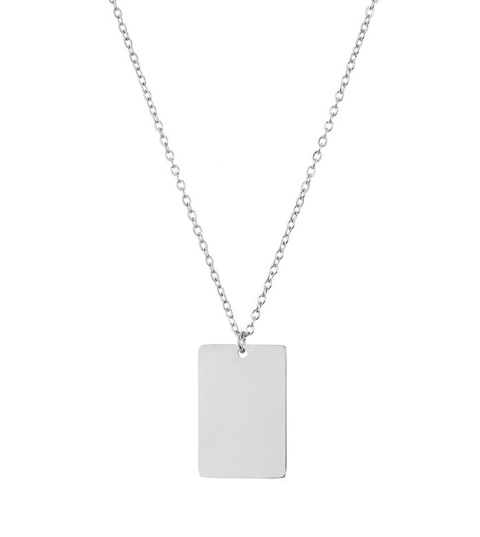 Customized Stainless Steel Necklace Single Sided Printed